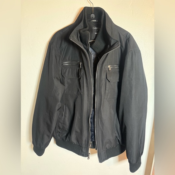 Calvin Klein Other - Calvin Klein Black Bomber Jacket Size Large